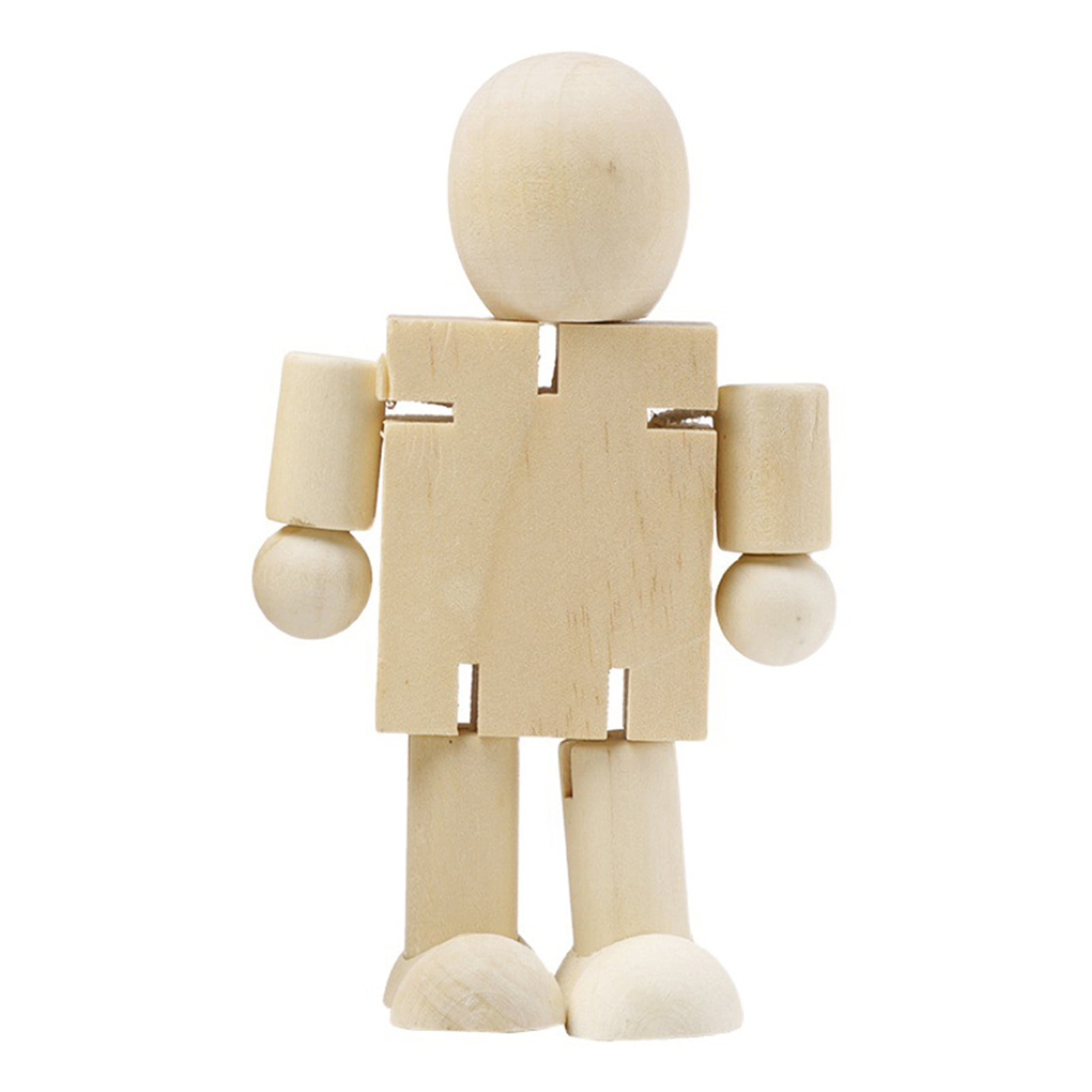 Waroomhouse Photography Prop Figure Wooden Robot Figure Wood Jointed ...