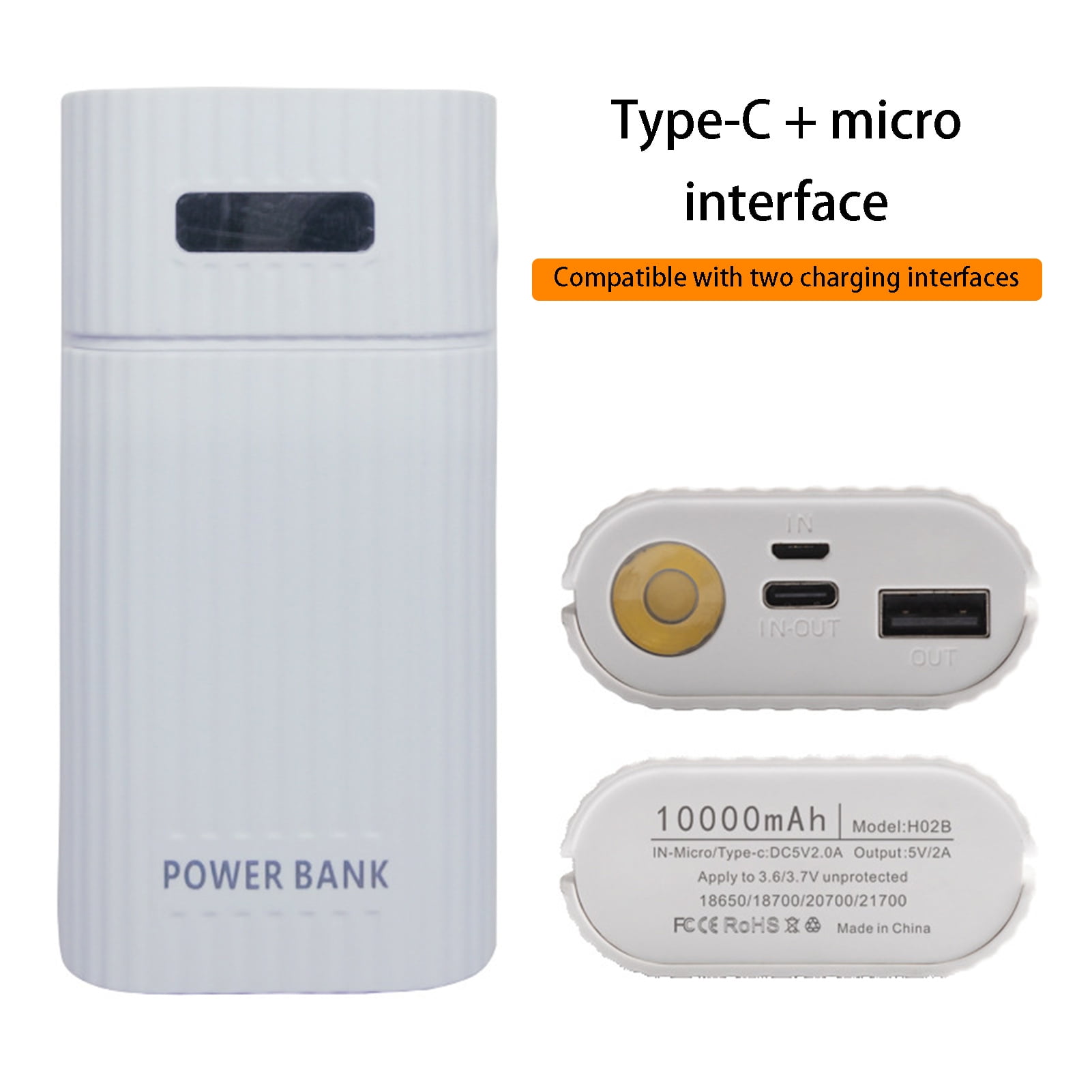Waroomhouse Power Bank Case Universal Convenient Welding-free Fireproof ...