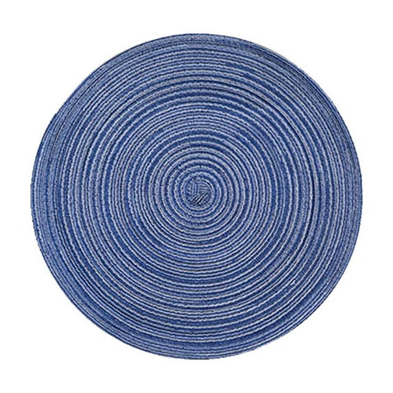 Waroomhouse Round Placemat Modern Solid Color Heat-Resistant Non-slip Heat Insulation Dining Table Protection Decoration Pad Coaster Kitchen Supplies
