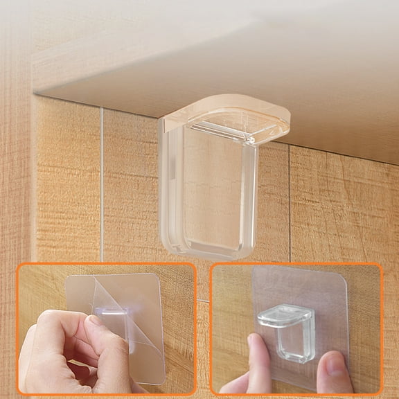 Waroomhouse Shelf Bracket 10Pcs - Self-Adhesive Punch-free Floating Wall Shelf Support - Household Supplies