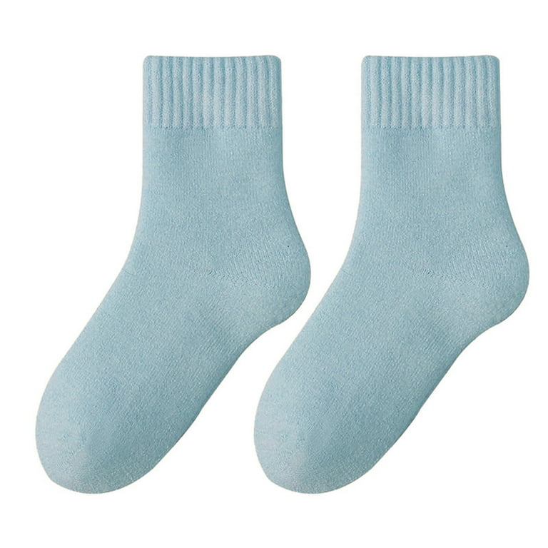 Waroomhouse Soft Acrylic Ankle Socks Thickened Fleece Socks