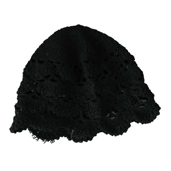 Waroomhouse Soft Women Hat Ladies Elastic Hat Stylish Ladies Hat Soft Breathable Decorative Women's Beanie with Hollow Out Lace Design Perfect for Summer Winter