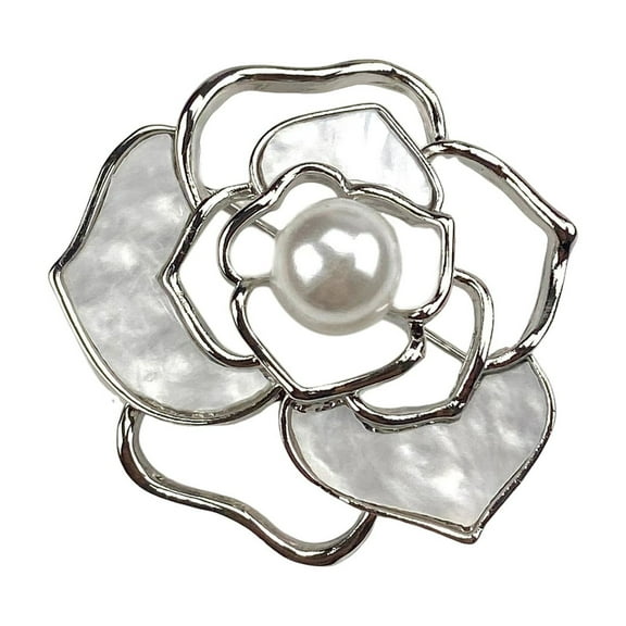Waroomhouse Sophisticated Brooch Exquisite Brooch Wear-resistant Pin for Anti-oxidation Jewelry Rust-proof Long-lasting Accessory Stylish Sweater Pin for Coat