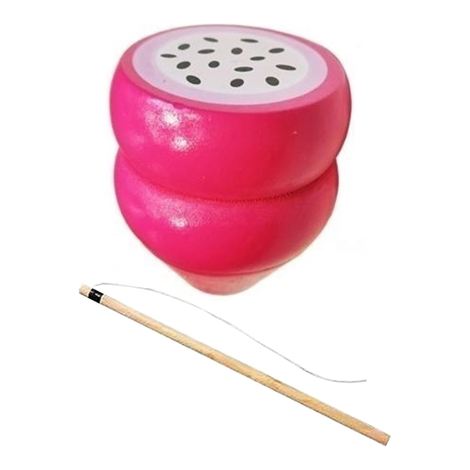 Waroomhouse Spinning Top Toy Fidget Toy Wooden Spinning Top with Whip