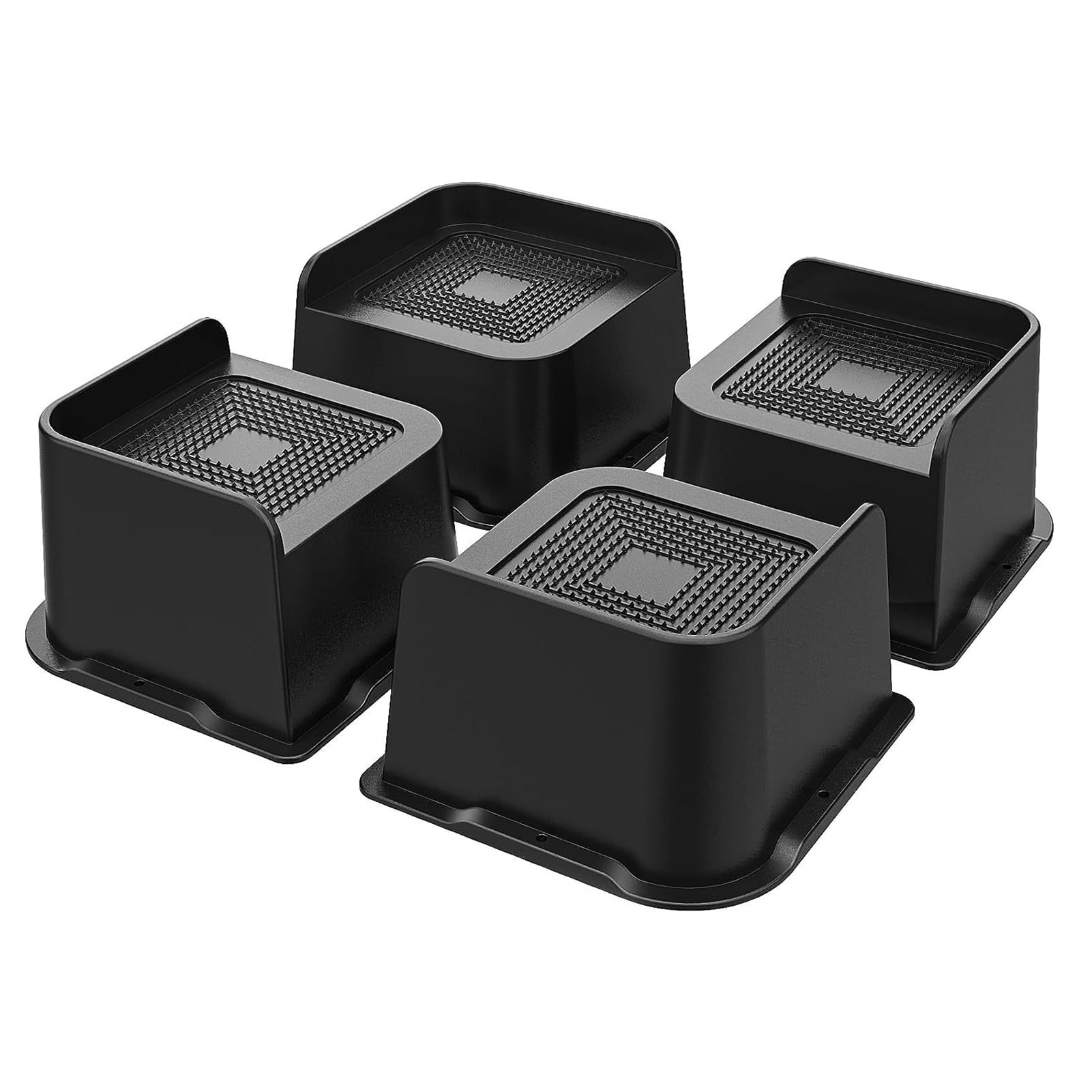 Waroomhouse Sturdy Furniture Riser 4pcs Bed Risers Heavy Duty Furniture