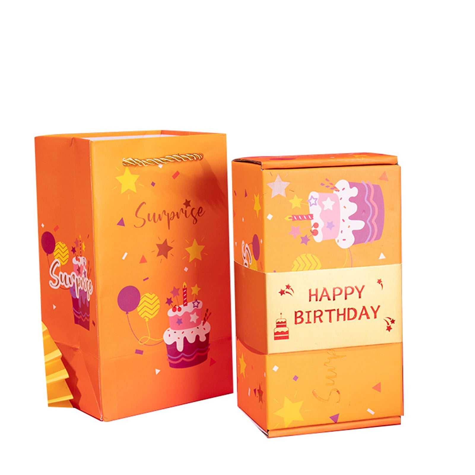 SQUARE DUCK Birthday surprise Cake Explosion Box Exploding Box kit caja  sorpresa explosion gift box Birthday surprise box creative explosion box