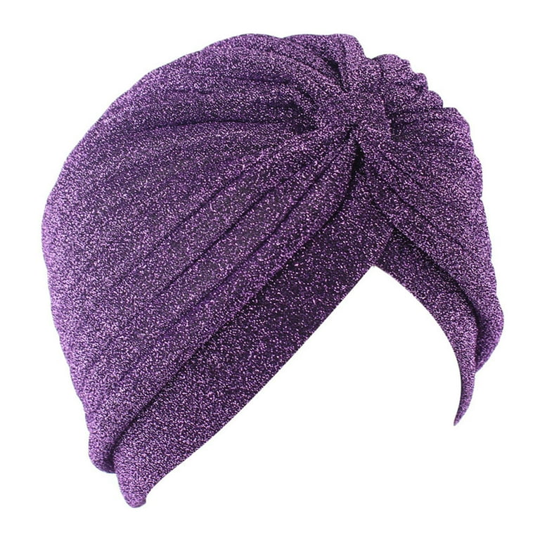 Waroomhouse Traditional Hat Elastic Hat Elastic Middle Eastern Style Hat for Women Men Traditional Layered Solid Color Thick Vintage Beanie with