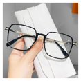 thumbnail image 1 of Waroomhouse Transparent Full-frame Glasses Fashionable Large-frame Glasses Blue Light Blocking Glasses Unisex Frame View Strong Hinge Color-changing Transparent, 1 of 8