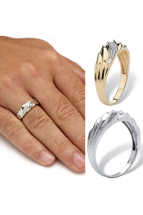 Two-tone Exquisite Wedding Band Smooth Surface Twisted Rhinestone Women Ring Charm Jewelry