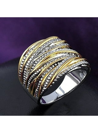 Waroomhouse Couple Ring Opening Adjustable Luxury Wedding Gift Sparkling  Rhinestone Women Men Ring Fashion Jewelry
