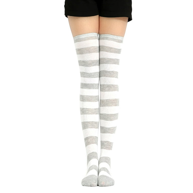 Waroomhouse Women Stripes Stockings, Knee Socks, Thigh Socks