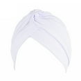 thumbnail image 1 of Waroomhouse Women's Turbans Hats-Tied Elastic Turban Hat Cancer Chemo Cap Muslim Headwrap Bandana Sleeping Cap, 1 of 9