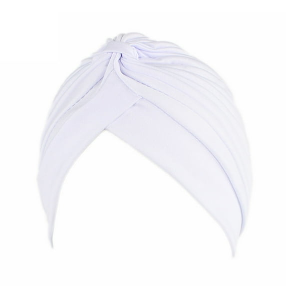 Waroomhouse Women's Turbans Hats-Tied Elastic Turban Hat Cancer Chemo Cap Muslim Headwrap Bandana Sleeping Cap