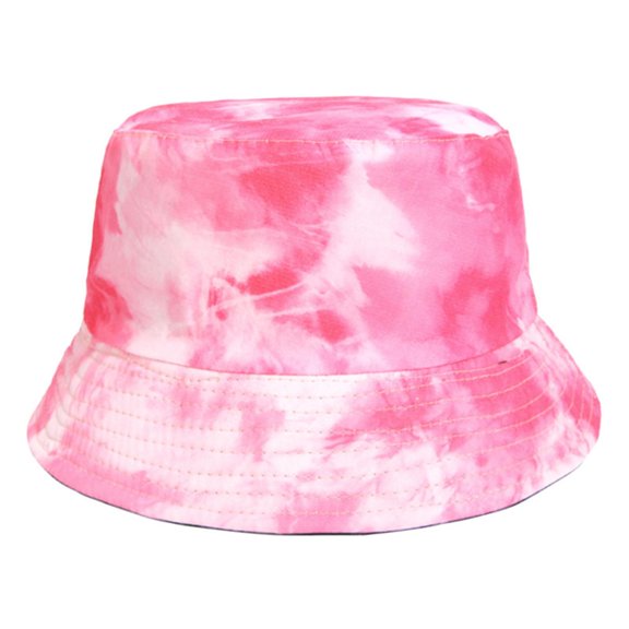 Warop Bucket Hat for Men and Women, Tie-Dye Printed Reversible Sun Protection Outdoor Cap, Casual Daily Wear Summer Beach Sun Hat
