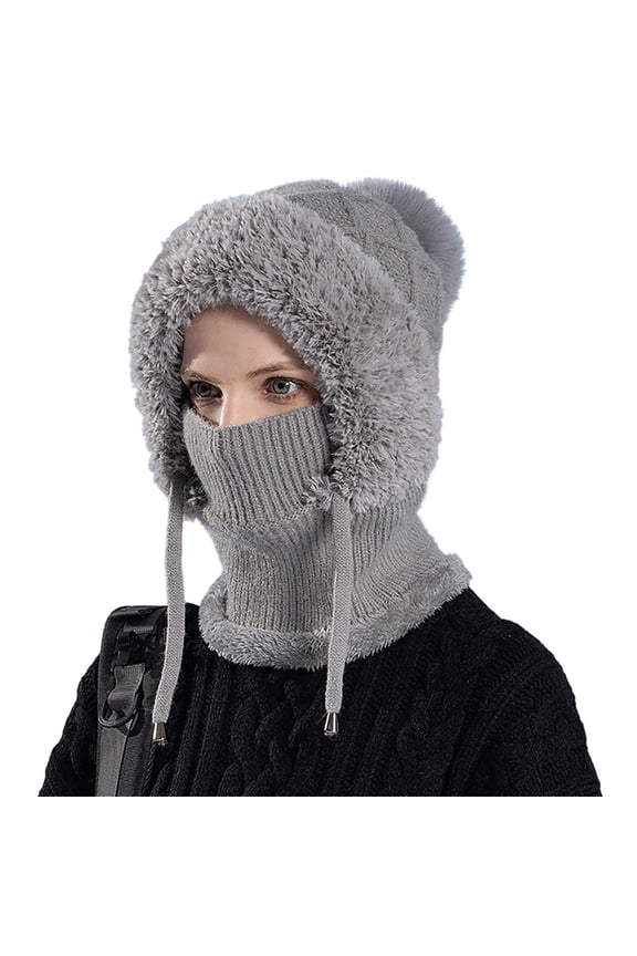 Fleece-Lined Knit Beanie, Warm and Soft for Winter Outdoor Activities and Daily Use
