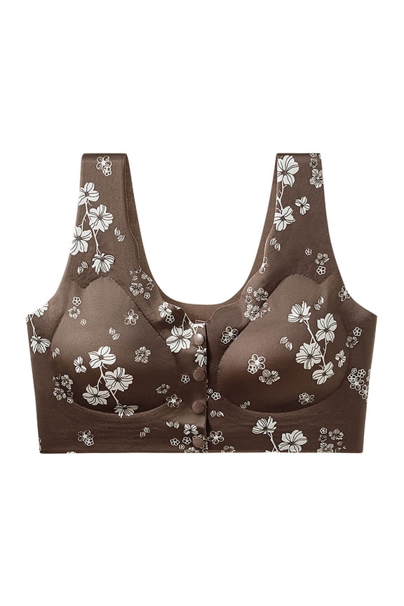Satin Bra for Women, Wire-Free Push-Up Underwire with Breathable Comfort, Seamless Everyday Bra for Daily Wear