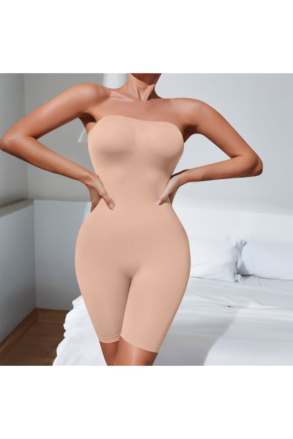 Shapewear for Women, Solid Color Fashion Sleeveless Open-Crotch, Slimming Foundation Wear for Daily Use and Body Contouring