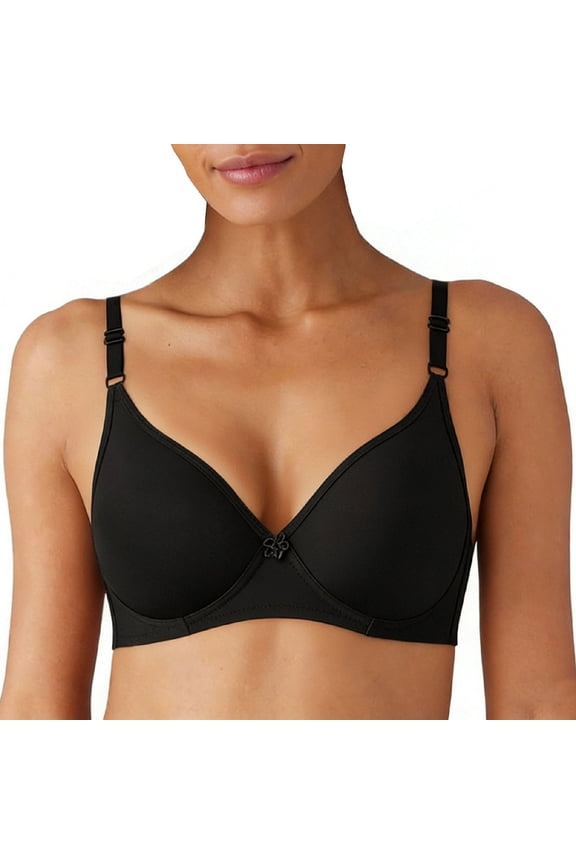 Wireless Nursing Bra for Women with 2-Row Hooks, Soft and Comfortable for Maternity and Everyday Wear