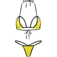thumbnail image 1 of Warop Women's Bikini Set, Mesh Lace & Triangle Style 2-Piece Swimsuit for Beach, Pool Party, Vacation, 1 of 2