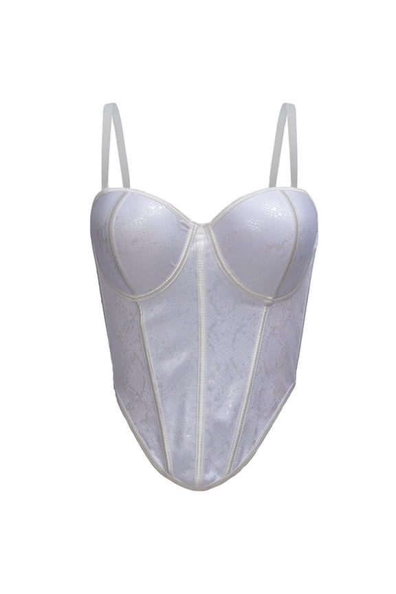 Women's Camisole, Solid Color Fishbone Lace with Padded Underwire, Sleeveless Tank Top for Outerwear and Daily Use