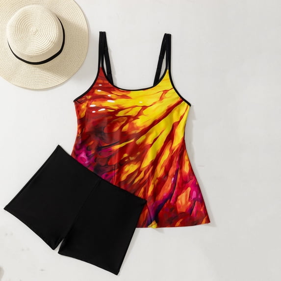 Warop Women's Fashion Split Swimsuit, Casual Bikini with Moderate Coverage for Beach and Pool