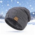 thumbnail image 1 of Warop Women's Fashion Winter Slouchy Beanie with Fleece Lining and Ear Flaps, Thermal Knit Wool Hat for Snow Days and Daily Wear, 1 of 5