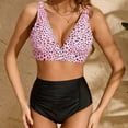 thumbnail image 1 of Warop Women's Halter Neck Cross Strap Bikini Set with Removable Padded Cups, 2 Piece Swimsuit for Beach and Pool, 1 of 8