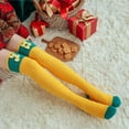 thumbnail image 1 of Warop Women's Knee-High Socks, Fashion Christmas Coral Fleece with Pom Pom, Thickened Thermal for Holiday and Winter Wear, 1 of 5