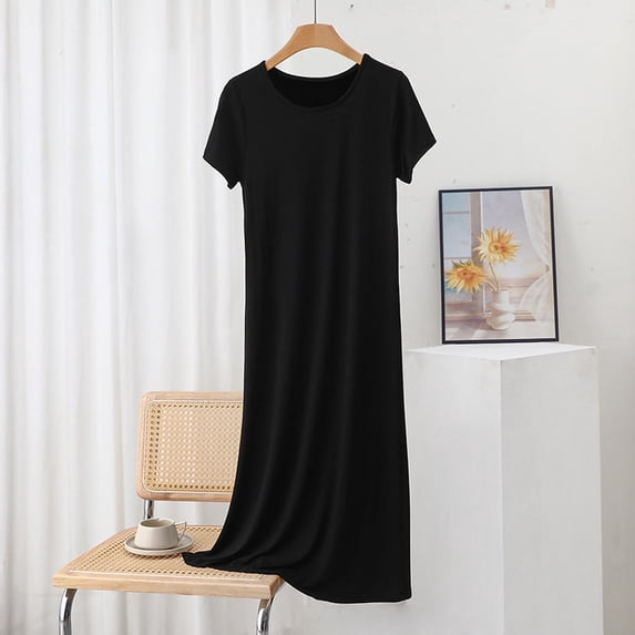 Warop Women's Lounge Dress, Lightweight Long Summer Fashionable, Simple Casual for Home and Outdoor Wear