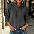 thumbnail image 1 of Warop Women's Oversized Hoodies Knitted Sweatshirt Long-Sleeve Drawstring Pullover with Pockets Fall Winter Clothes, 1 of 6