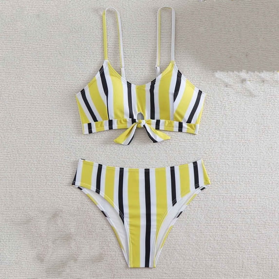 Warop Women's Printed Bikini with Padded Bra and No Underwire, 2-Piece Swimsuit Set for Beach and Pool