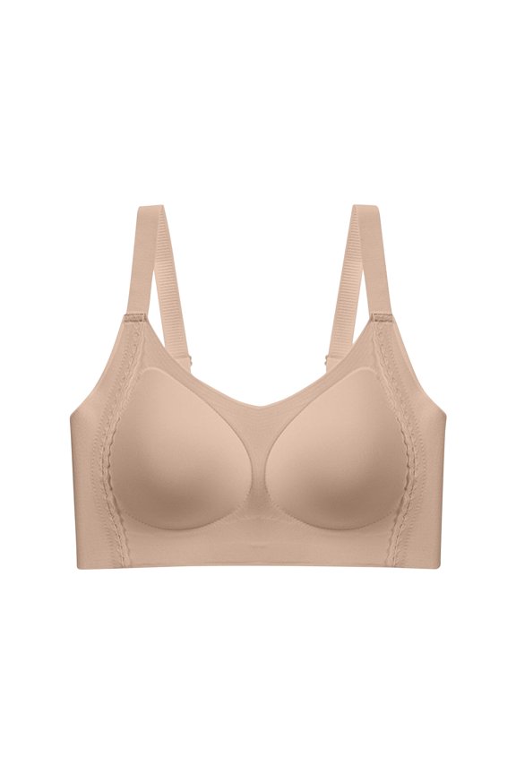Women's Push Up Bra, Wirefree Breathable Solid Color with Gel Inserts for Daily Use