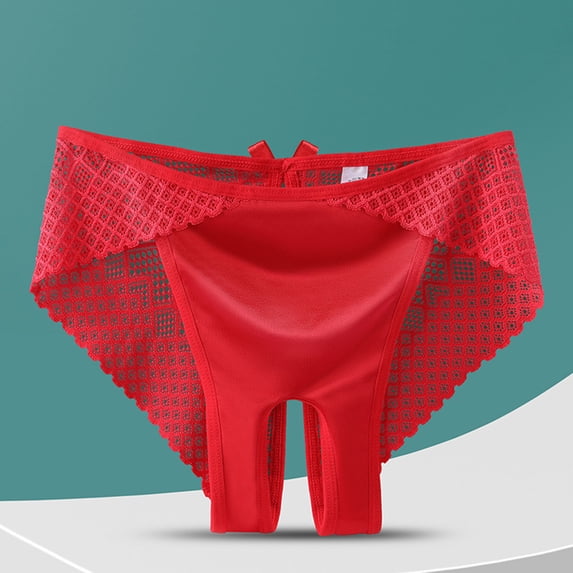 Warop Women's Sexy Lace Panties, Comfortable and Breathable with Bow Design, For Daily Use and Intimate Wear