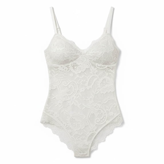 Warop Women's Shapewear Bodysuit with Lace and Push-Up Design, Body Shaping and Slimming for Everyday Wear