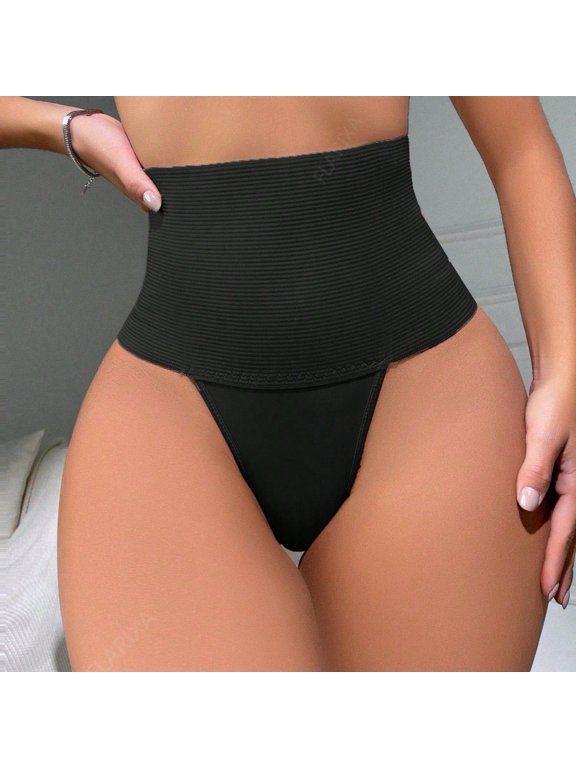 Women's Shaping and Lifting Panties, High-Waisted Solid Color, for Everyday Wear