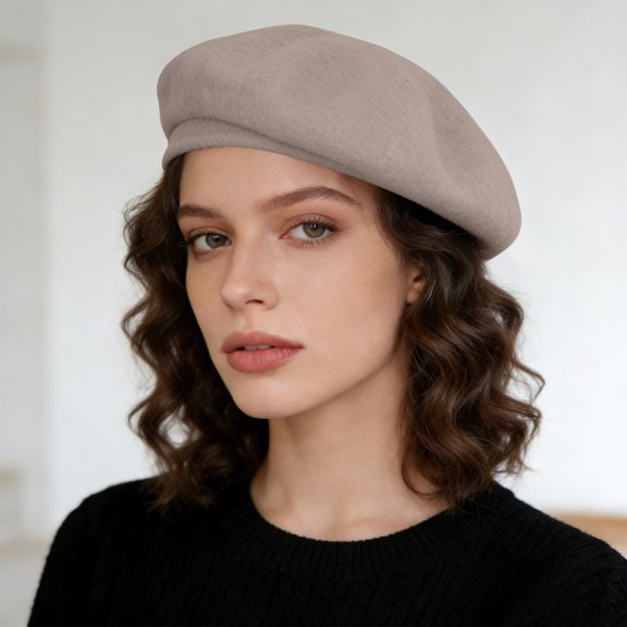 Warop Women's Solid Color Slouchy Beanie, Cozy Knit, for Winter and Daily Wear