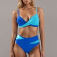 thumbnail image 1 of Warop Women's Split Set Shoulder Tether Bikini Swimsuit Strappy Backless Bathing Suit for Summer Pool Party, 1 of 5