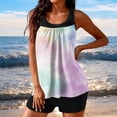 thumbnail image 1 of Warop Women's Tankini Swimsuit, Conservative High-Waisted Printed, 2-Piece Swimwear for Beach and Vacation, 1 of 5