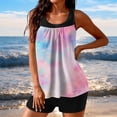 thumbnail image 1 of Warop Women's Tankini Swimsuit, Conservative High-Waisted with Fashion Print, for Beach and Swimming, 1 of 5