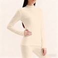 thumbnail image 1 of Warop Women's Thermal Underwear Set, Lightweight Solid Color Casual for Base Layer and Daily Wear, 1 of 5