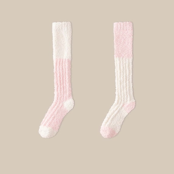 Warop Women's Winter Slipper Socks, Comfortable Soft and Thick, Warm with Anti-Slip Sole, for Home Indoor Use