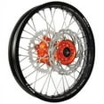 thumbnail image 1 of Warp 9 Complete Wheel Kit - Rear 19 x 2.15 Black Rim/Orange Hub/Silver Spokes and Nipples for KTM 250 XC-F 2007-2009, 1 of 1