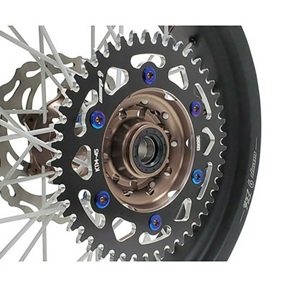 Warp 9 Titanium Sprocket Bolt Set Compatible With Gas Gas EX 250F 2021