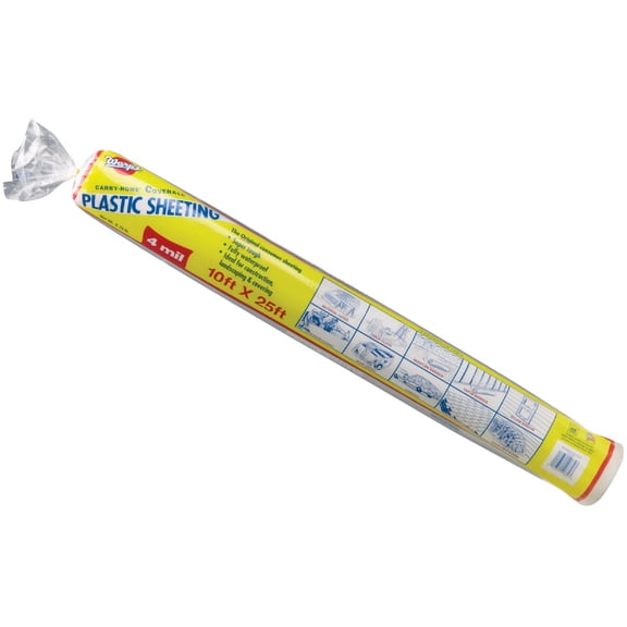Warp Brothers 10ft. X 25ft. 4 Ml Clear Plastic Sheeting 12-4ch10c