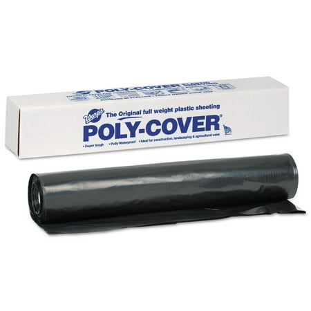 Warp Brothers Poly-Cover Plastic Sheets, 6 Mil, 20 x 100, Black