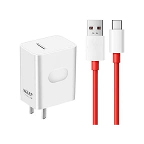 Warp Charger,30W Quick Rapid Charge Power AC Wall Adapter with USB-C Fast Charging Data Cable 3.3FT [5V 6A] Compatible with OnePlus 9/8Pro/ 7T/ 6/ 5T/ 5/ 3T/ 3 (White)