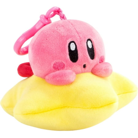 TOMY - Club Mocchi Mocchi - Kirby & Warpstar Clip-On Plush