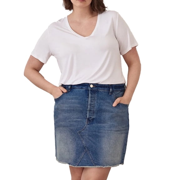 Warp + Weft | AUS Skirt | Blue | Size 24 Plus