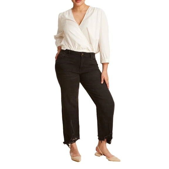 Warp + Weft | ICN Wide Leg Jeans | Black | Size 28