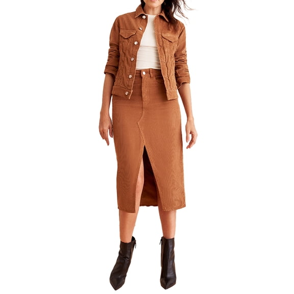 Warp + Weft | MLE - Long Skirt | Brown